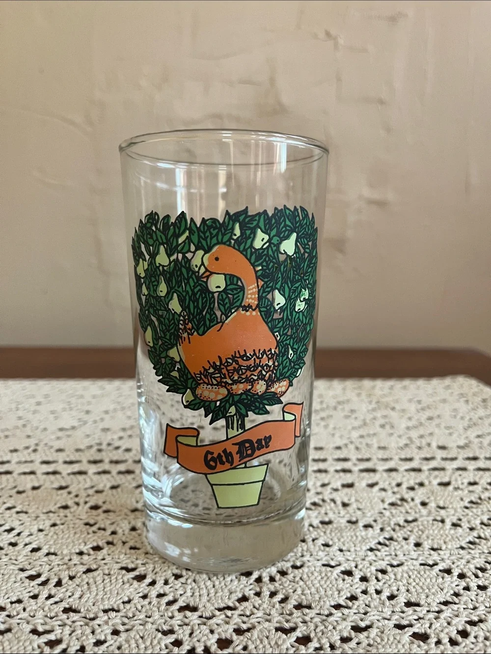 Set of 11 Decorative Holiday Glass Tumblers - Colorful Botanical Designs